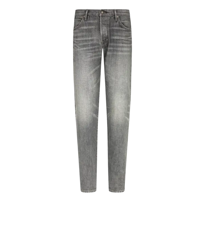 SELVEDGE SLIM FIT DENIM GREY HIGH/LOW online